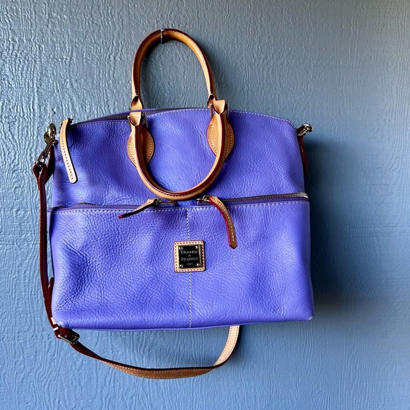 Dooney & Bourke Satchel Shoulder Crossbody Bag Lavender - Picture 16 of 17